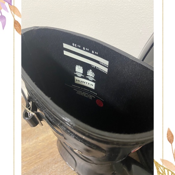 HUNTER - Women's Original Short Gloss Rain Boots - Size:8 - Picture 2 of 4